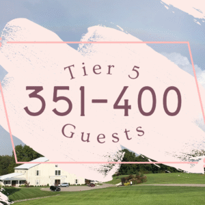 Barn Rental - Tier 5 - 351 to 400 Guests