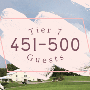 Barn Rental - Tier 7 - 451 to 500 Guests